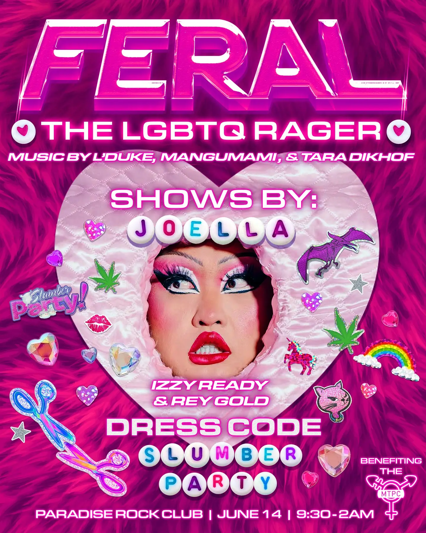 FERAL PRIDE SLUMBER PARTY W: JOELLA JUNE 14, 2025 BOSTON, MA